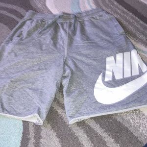 Grey Nike Sweat Shorts Big Boys Size XL